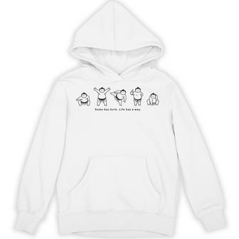 力士の型、人生の道 相撲 力士 相撲に型あり、人生に道あり パーカー - Kawaiitshirt