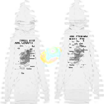 動物細胞の解剖学 生物学者 理科学生 パーカー - Kawaiitshirt