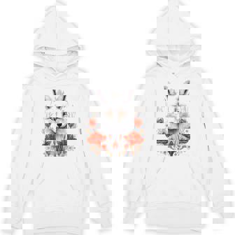 狐 アニマル柄 モチーフ 図面 イラスト 自然 狐 パーカー - Kawaiitshirt