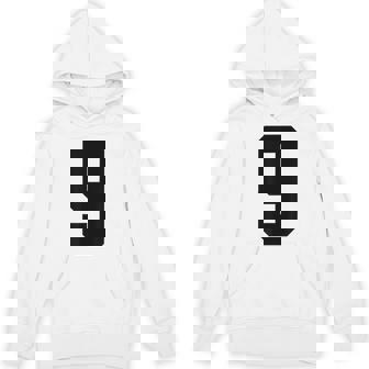 番号9 ナインスポーツジャージ 誕生日年齢 ラッキーナンバーブラック パーカー - Kawaiitshirt