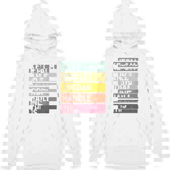 落ち着いて、ジョーダンにこの面白いレトロな引用を任せてください パーカー - Kawaiitshirt