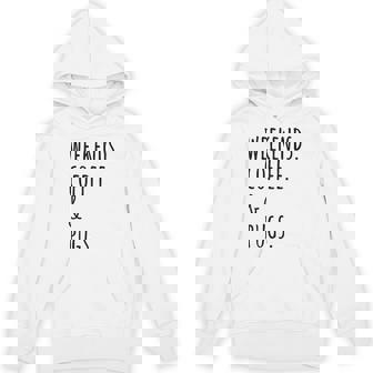 週末コーヒーパグ犬 パーカー - Kawaiitshirt