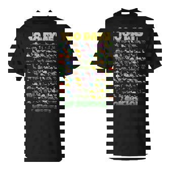 100 Days Of School Dinosaur 100 Days Smarter T-Shirt | Mazezy