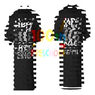 100 Days Of School Preschool 100 Days Smarter Kids Teacher T-Shirt | Mazezy