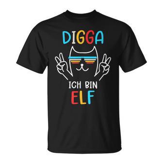 11 Jahre Geburtstag Junge Digga Ich Bin Elf T-Shirt - Geschenkecke