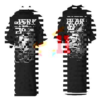 11Th Birthday For Boys Football Soccer 11 Year Old T-Shirt - Monsterry