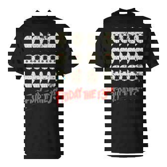 13日の金曜日 ハロウィン デザインマスク 長袖tシャツ Tシャツ - Kawaiitshirt