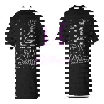 14 It's My Birthday Pink Crown Happy 14Th Birthday Girl T-Shirt - Thegiftio