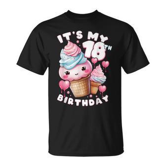18° Compleanno Ragazza 18 Anni Gelato Numero 18 Maglietta - Novitaregali