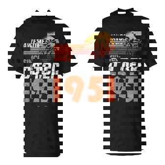 1951年10月 誕生日 Tシャツ - Kawaiitshirt