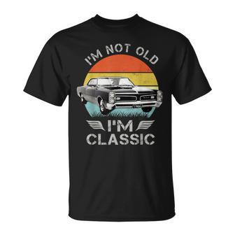 1966 66 Gto Classic Car Old School Muscle Car T-Shirt - Thegiftio UK