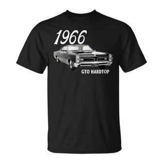 1966 66 Gto Classic Car Old School Muscle Yellow Car T-Shirt - Thegiftio UK