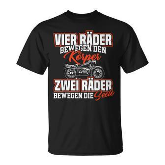 2 Räder Bewegen Dieeele Motorrad Biker T-Shirt - Geschenkecke