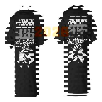 2026 Senior Color Guard Dad Flag Marching Band Parent T-Shirt | Mazezy