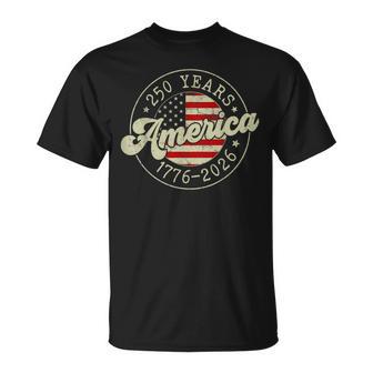 250 Years America Us Flag 250Th Anniversary Usa 4Th Of July T-Shirt - Thegiftio