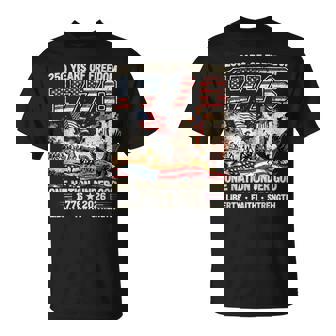 250 Years Of Freedom 1776 One Nation Under God Usa Flag T-Shirt - Thegiftio