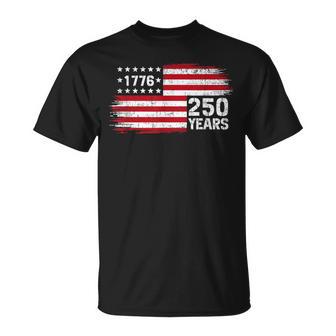 250 Years Vintage 1776 250Th Anniversary 4Th July T-Shirt - Thegiftio UK