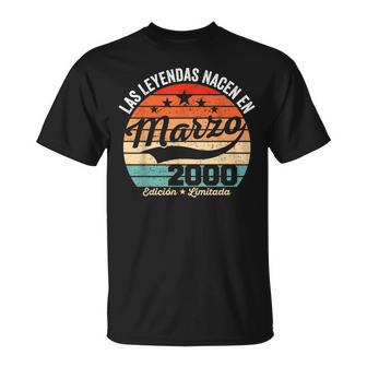 26 Años Cumpleaños Las Leyendas Nacen En Marzo De 2000 Camiseta unisex - Regaloses