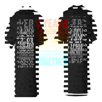 2年目の記念日 彼 彼女 カップル 2回目の結婚 Tシャツ - Kawaiitshirt