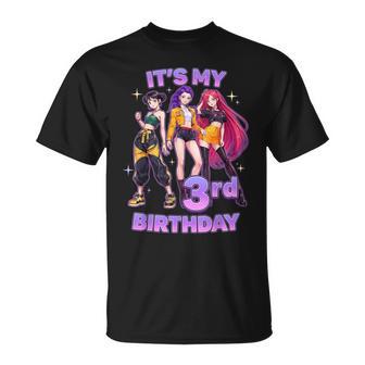 3 Anni Di Compleanno K Pop Bambini 3 ° Compleanno Ragazze K-Pop Maglietta - Novitaregali