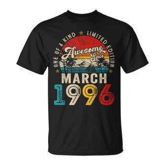 30 Year Old Awesome Since March 1996 30Th Birthday Women T-Shirt - Thegiftio