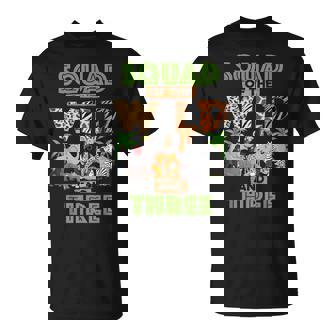 3Rd Birthday Zoo Safari Jungle Squad Of The Wild And Three T-Shirt - Monsterry