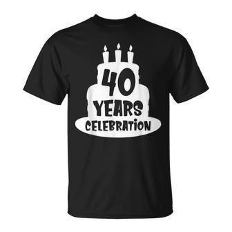 40年のお祝い イベント、記念日、誕生日。 Tシャツ - Kawaiitshirt