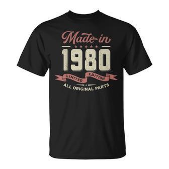 43 Cumpleaños Nacido En 1980 Hecho En 1980 Camiseta unisex - Regaloses