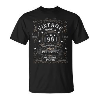45 Cumpleaños Hombre 45 Años 1981 Regalo De Cumpleaños Camiseta unisex - Regaloses