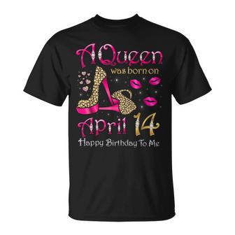 4月14日に女王が生まれた私にお誕生日おめでとう Tシャツ - Kawaiitshirt