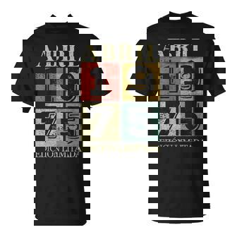 50 Cumpleaños Hombre 50 Años Hecho En 1975 Abril Camiseta unisex - Regaloses