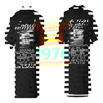 50 歳の誕生日プレゼント男性 1976 年 レトロ ビンテージ テープ Tシャツ - Kawaiitshirt