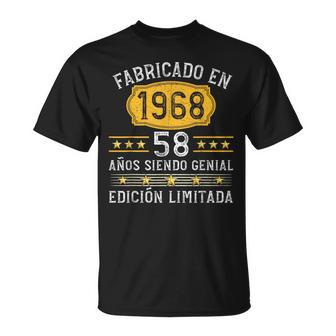 58 Años Cumpleaños Hombre Fabricado En 1968 Camiseta unisex - Regaloses