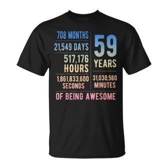 59歳の誕生日 男性 女性 面白い 59歳 Tシャツ - Kawaiitshirt