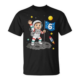 6 Geburtstag Astronaut All Weltraum Junge 6Er Geburtstag T-Shirt - Geschenkecke