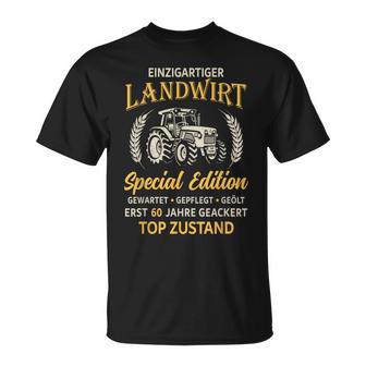 60 Geburtstag Landwirt Traktor Bauer T-Shirt - Geschenkecke