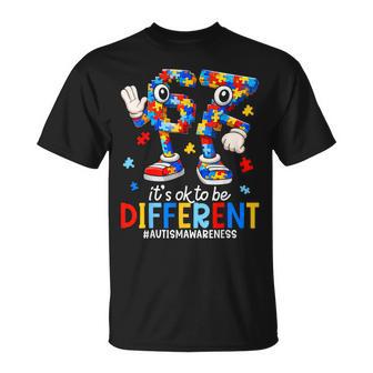 67 Autism Awareness Six Seven Boys Its Ok To Be Different T-Shirt - Thegiftio UK
