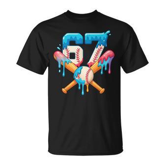 67 Baseball Life Style 101 Apparel Youth Drip Baseball Boys T-Shirt - Thegiftio UK