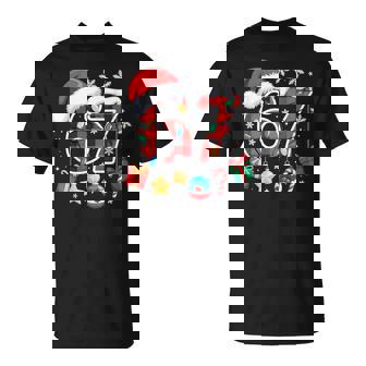 67 Christmas Red Plaid 6 7 Six Seven Boys Christmas Pajamas T-Shirt | Mazezy