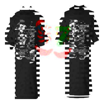 67 Christmas Shirt Xmas 6 7 Santa Hands Candy Cane Tree T-Shirt | Mazezy