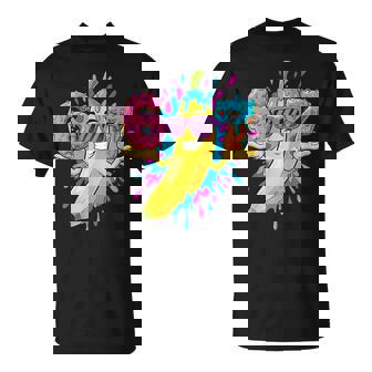 67 Dabbing Banana With Sunglasses Dripping Ice Cream T-Shirt | Mazezy
