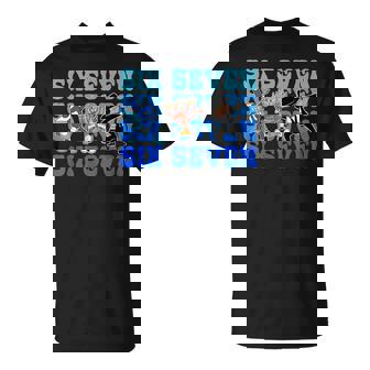 67 Hanukkah Meme Six Seven Dabbing Menorah Dreidel Jewish T-Shirt | Mazezy