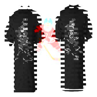 67 Ice Hockey Santa Six Seven Meme Christmas Sport Boys T-Shirt | Mazezy