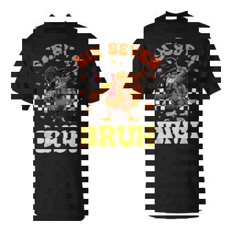 67 Meme 6 7 Thanksgiving Turkey Dabbing Six Seven Bruh T-Shirt | Mazezy