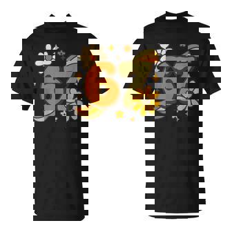 67 Meme Fall Autmn Groovy Retro 70S Six Seven Boho Flower T-Shirt - Thegiftio