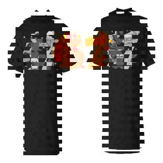 67 Meme Six Seven Pumpkin Pie Turkey Thanksgiving T-Shirt - Thegiftio