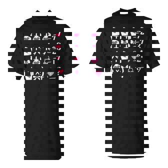 67 Meme Valentine Math Teacher Bow Six Seven Puzzle T-Shirt | Mazezy