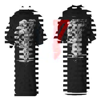 67 Retro Airplane Smoke Trail And Red 67 Pilot T-Shirt | Mazezy