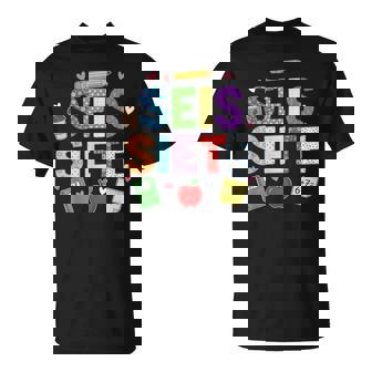 67 Vintage SEIS Siete Meme For Spanish Teachers T-Shirt | Mazezy