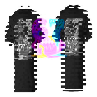 67th Birthday Ice Cream American Football Drip 6 7 Player T-Shirt | Mazezy